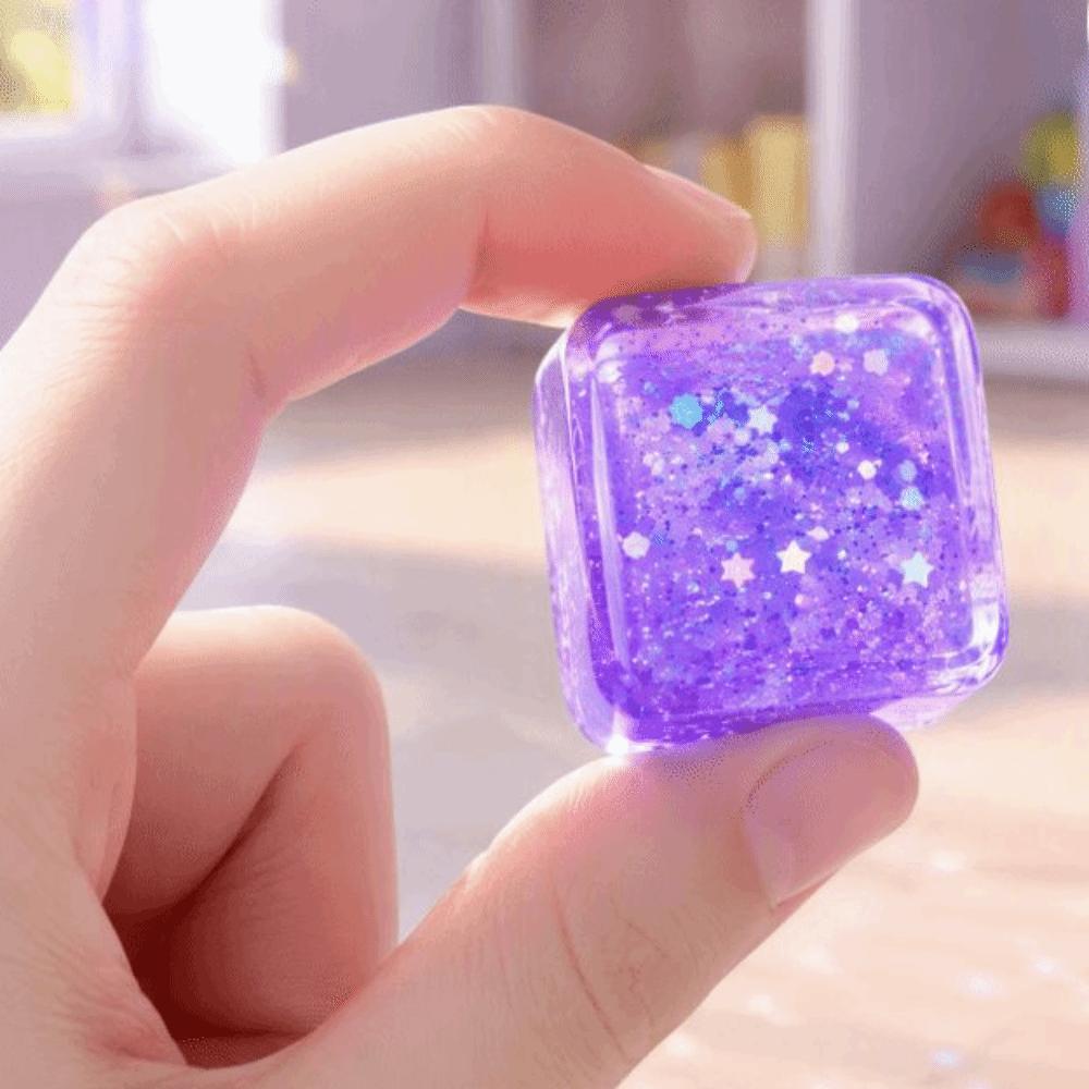 Slow Rebound Ice Cube Squishy Toy Slow Rise Cube Fidget Toy Cube Squeeze Toy Birthday Party Favor