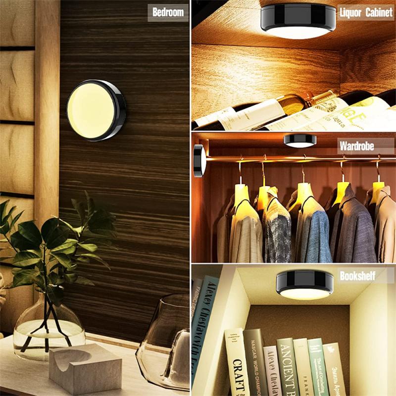 Светодиодный светильник с шайбой с дистанционным управлением, RGBW, 13 цветов, светильник для кухни, прихожей, шкафа, сенсорный датчик, декор, ночник