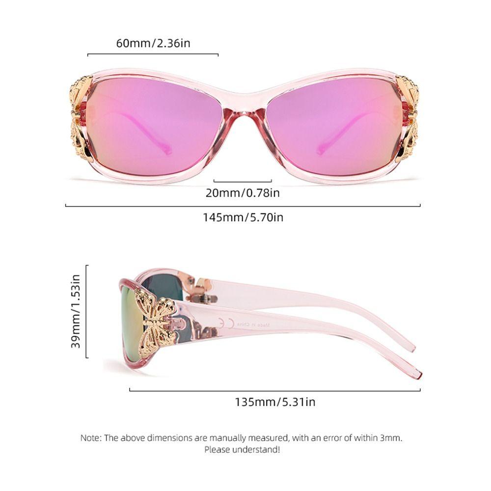 Futuristic Wrap Around Polarized Sunglasses Butterfly Design UV400 Protection Sports Sun Glasses Y2K Shades for Driving Fishing