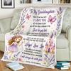 Personalized Granddaughter Blanket, Gift From Grandma, Granddaughter Gift, Inspirational Keepsake, Birthday Christmas Gift, Fleece Blanket