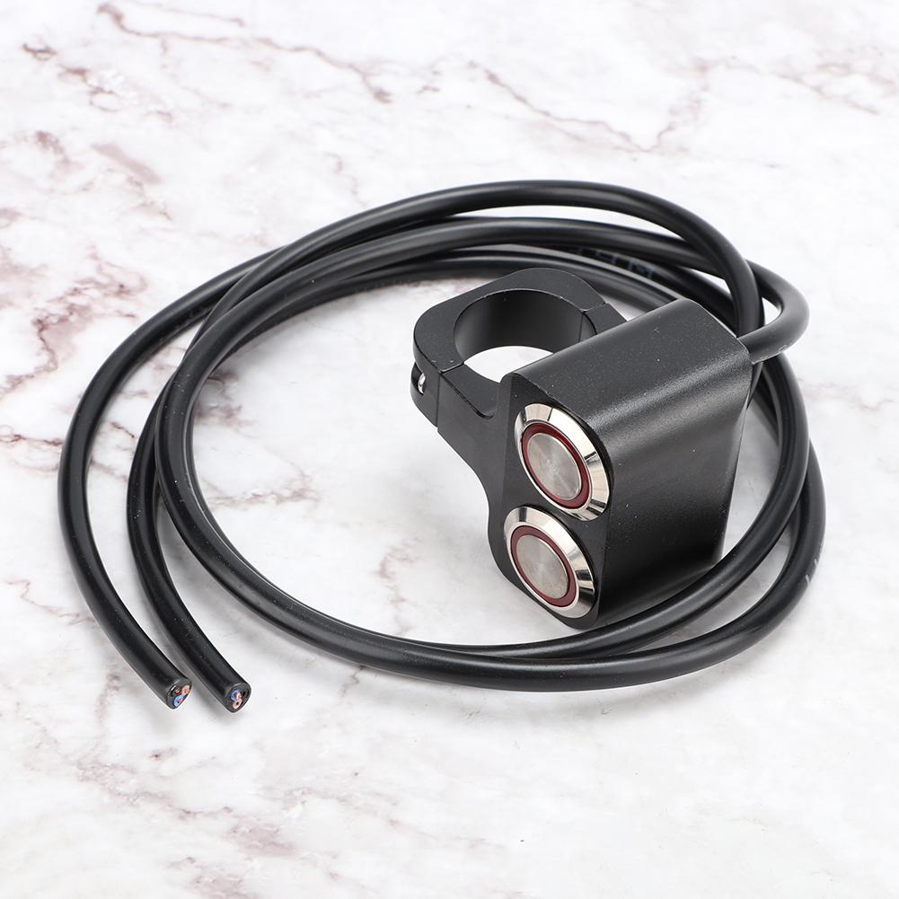 Фара на руль Двойной переключатель Точечный свет Светодиодный Водонепроницаемый Мотоциклы Модифицированные детали 25мм