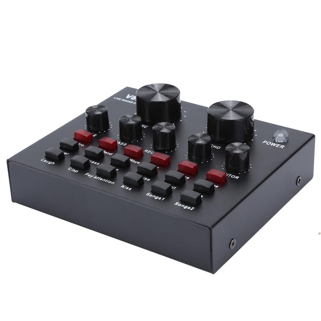 V8 Live Broadcast Sound Card Мобильный телефон USB Host Многофункциональный компьютер Караоке