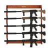 Gun Rack 5-Slot Wood Gun Rack Wall Mount Gun Display Rack holds 5 Rifles