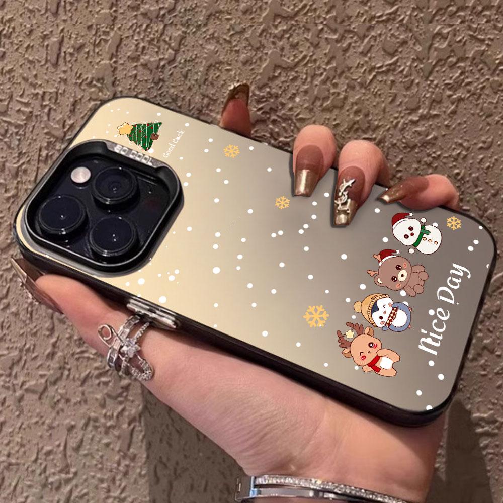 Case phone case For iphone 17 16pro 15pro14 13 12 11 12pro 13pro max 14plus Phone Funda Fashion Christmas Cover