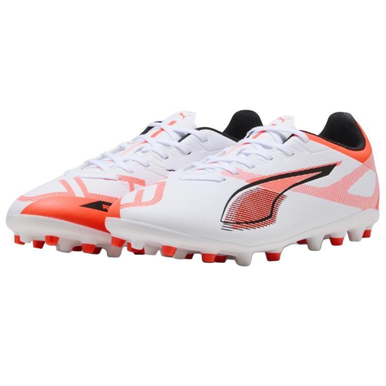 Puma Play Sports Comfort Soccer Shoes Men Shoes White Red 108328-01