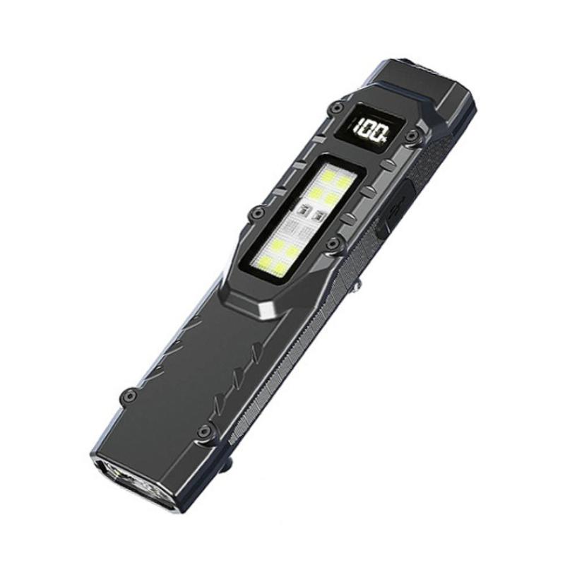 LED Ultra Slim Flashlight with Pen Clip Mini Camping Light IPX44 Waterproof Portable Pocket Flashlight 1200LM for Outdoor Hiking