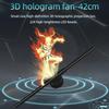 3D голографический веер-проектор: Универсальный настенный вращающийся дисплей для аэростереорекламы