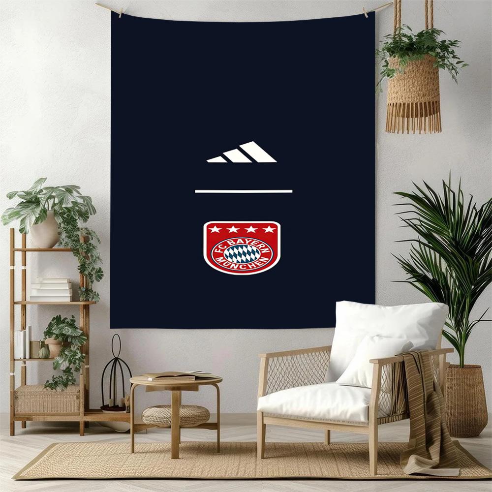 Bayern Munich Wall Decor Tapestry Art For Pet Memorial Birthdaywedding Party Backdrop Family Gift