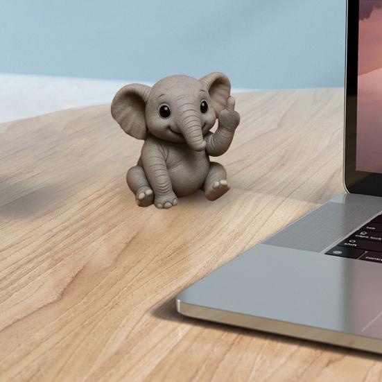 Средний палец животного орнамент синтетическая смола статуя реалистичный дизайн скульптура смешной юмористический домашний декор