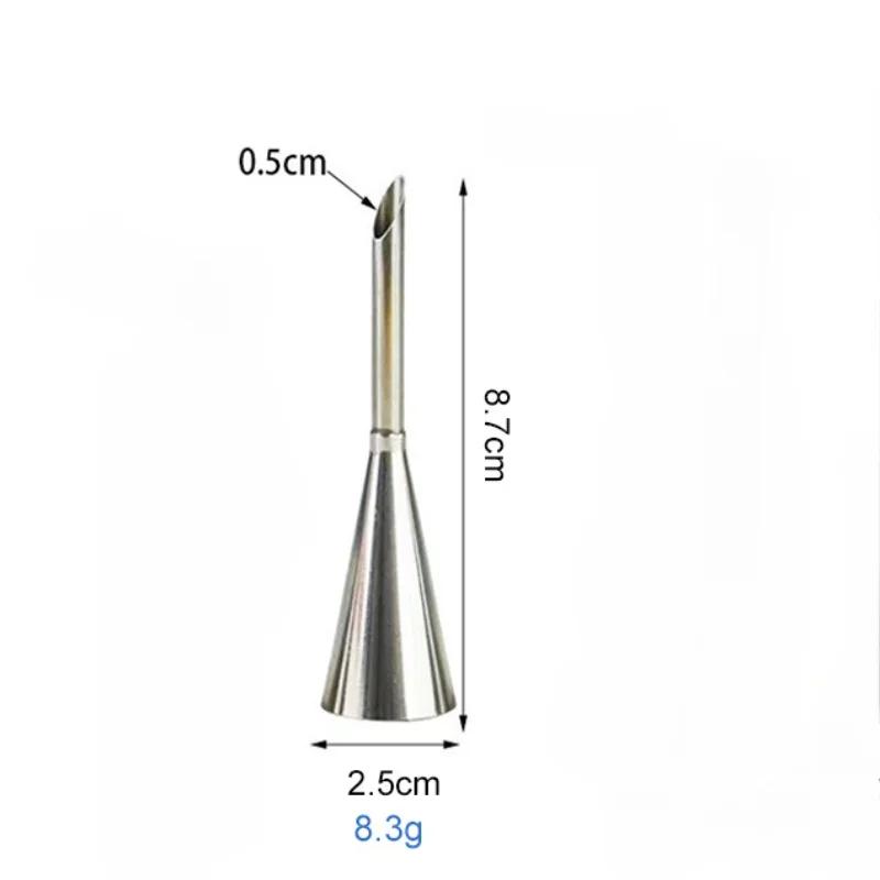 Насадки для крема, глазури, трубочки, насадки для кексов из нержавеющей стали, шприц для инъекций, кондитерский инструмент для выпечки