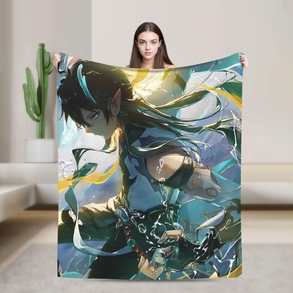 Супер Теплое ОдеялоДетское Взрослое Кемпинг Honkai Star Rail Плед Фланелевое Покрывало Для Улицы Новинка Покрывало для Дивана-Кровати