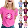 Женские модные повседневные топы с короткими рукавами и круглым вырезом, плиссированные топы с короткими рукавами и принтом