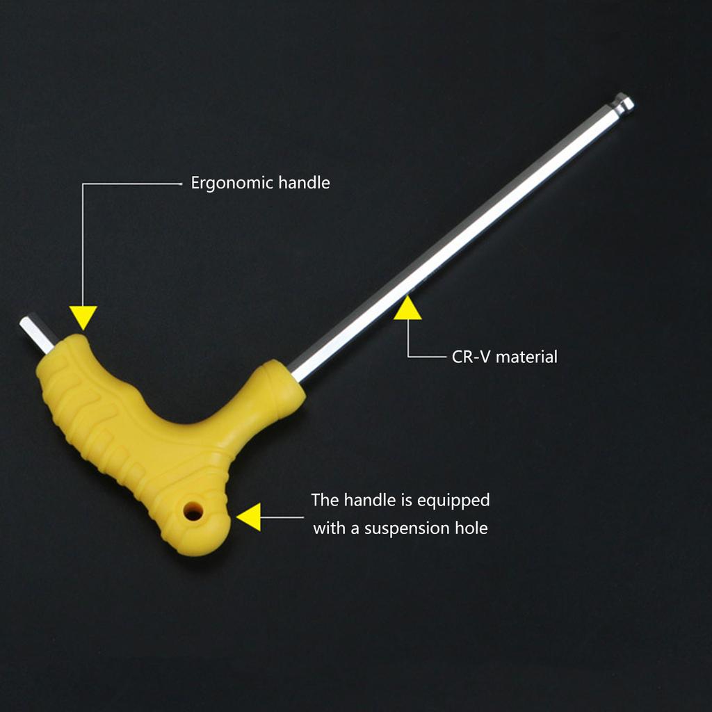 High Strength Handle Key T Shaped Wrench Versatile Easy To Use Tool for Mechanical Repairs & Automotive Maintenance