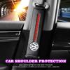 Car Seat Safety Belt Soft Covers Shoulder Pad Badge Interior Accessories For VW Golf Passat Tiguan Jetta PoloTouran Beetle ze7