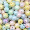 Acrylic Beads Colorful Round Beads for DIY Necklace Bracelet Earring Jewelry Making