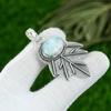Natural Larimar Gemstone Pendant 925 Sterling Silver Indian Jewelry For Girls