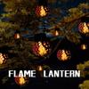 Solar Mini Hanging Flame Light Easy To Install Waterproof Automatic ON/OFF Energy-Efficient LED Solar Lantern Garden Decoration