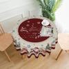 Рождественская скатерть Украшение для рождественской вечеринки Рождественский декор стола Чехол на стол с Санта-Клаусом Навидад Натал Новогодний подарок