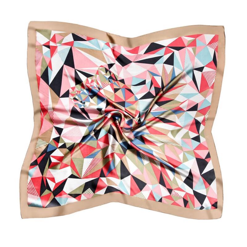 Three Dolphins WN Imitation Silk Square Scarf