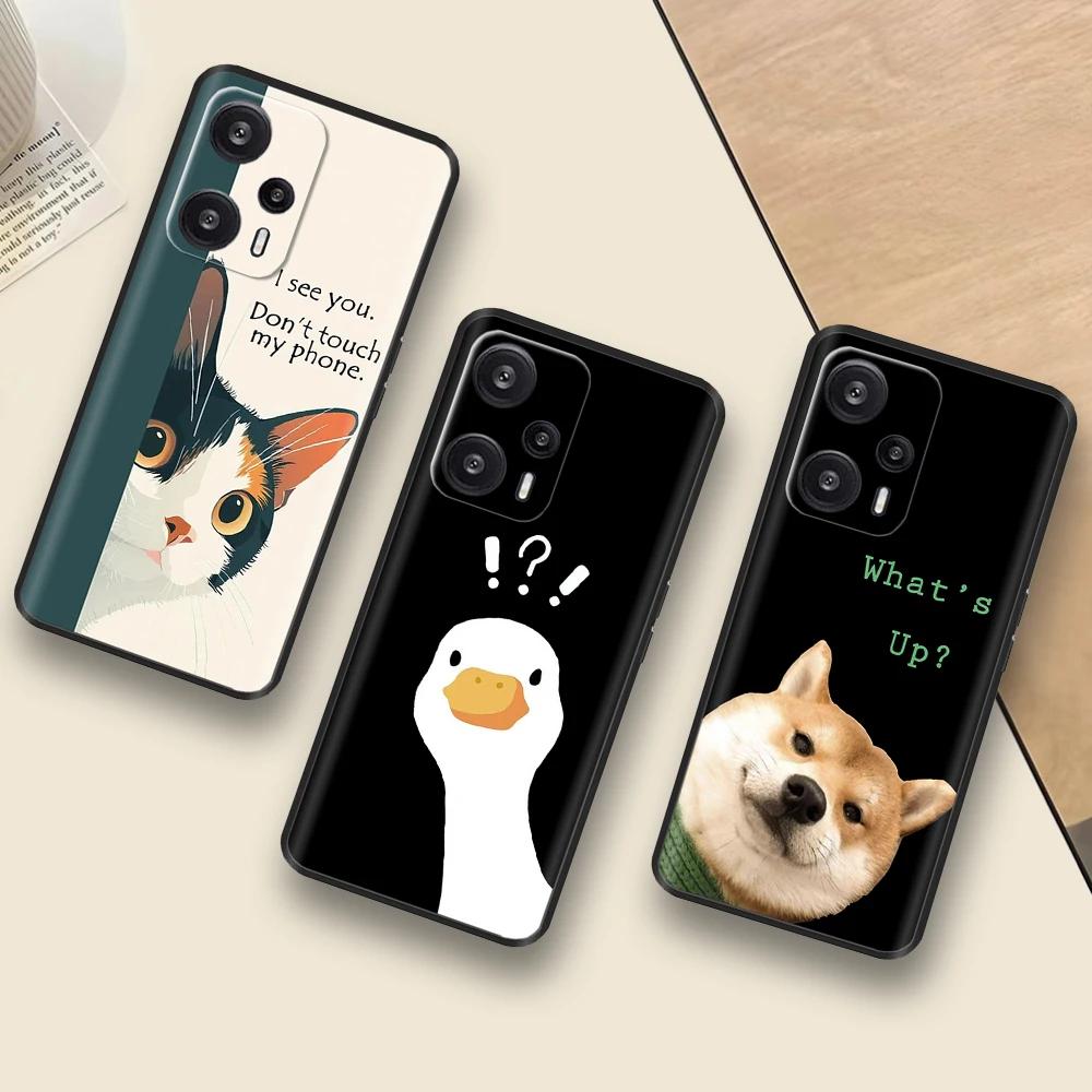 Чехол для Xiaomi Poco F5 Pro Раскрашенный Цветок Задняя Крышка Полная Защита Мягкий Чехол для POCO F5 PocoF5 F5Pro Fundas Чехол для Телефона