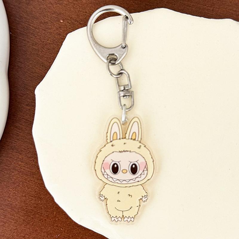 Мультяшный монстр Лабубу Акриловый брелок Милые забавные подвески Сумка Подвеска Креативный рюкзак Подвесные украшения Подарки на день рождения