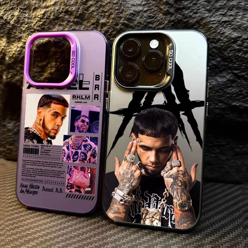 Модный Чехол Для Телефона С Изображением Горячего Рэпера Anuel AA Для iPhone 17 Air 16e 15 14 13 12 11 Pro Max Plus Mini SE Противоударный Матовый Задний Чехол