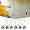10Pcs/Set 2/3/5/7G 3D Eyes Fishhook Heavy Duty Metal Barbed Jig Head Hook Freshwater Saltwater Outdoor Fishing Accessories