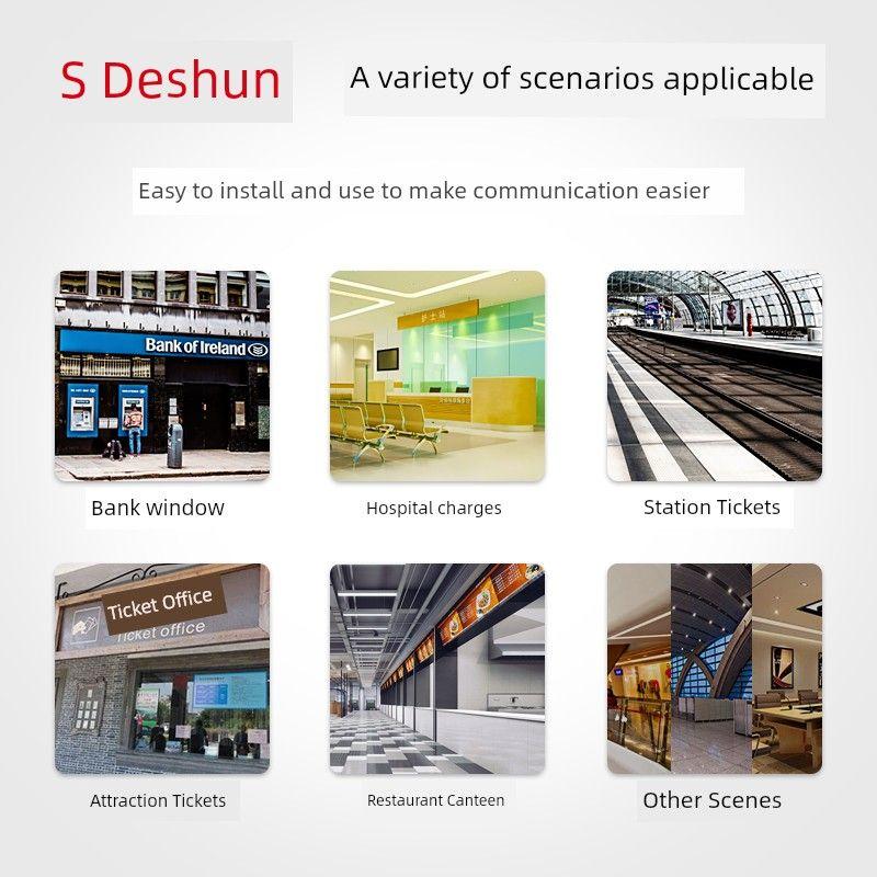 Deshun 139 Window Walkie-Talkie High-Power Bank Hospital Stall Canteen Speaker Loudspeaker Microphone