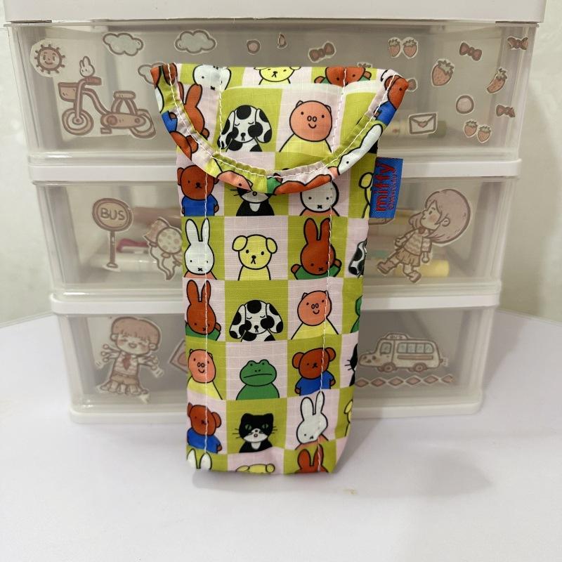 Cute Miffy Rabbit Glasses Storage Bag Cotton Sunglasses Pouch Outdoor Cute Kitty Rabbit Sunglasses Protective Cover Gifts