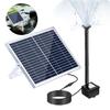 10W Solar Fountain Pump with Large Solar Panel 3 Nozzles Max. Water Height 100cm for Bird Bath Fish