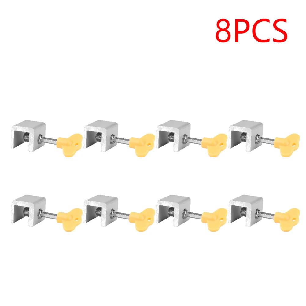 Aluminum Alloy Security Window Lock Stopper Sliding Window Anti-theft Lock Window Sliding Door Baby Kids Child Safety Doors Lock
