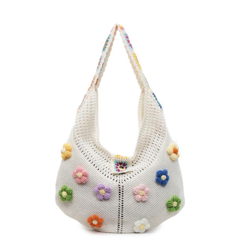 Сумка для отдыха женская большой вместимости новая вязаная сумка праздничный ветер приморская пляжная сумка прилив