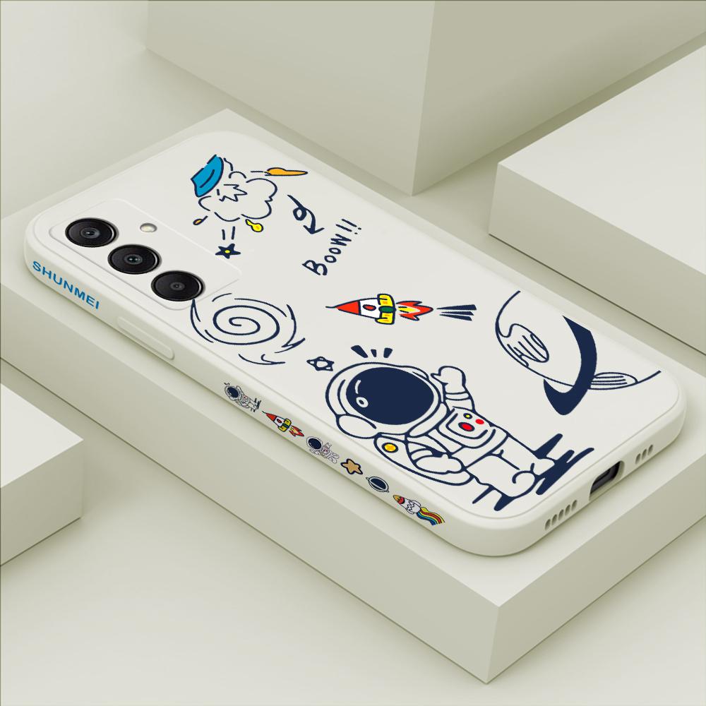 Чехол для телефона с мультяшным красочным узором, квадратный, жидкий силикон, TPU, полное покрытие камеры, противоударный защитный чехол для Samsung Infinix Tecno