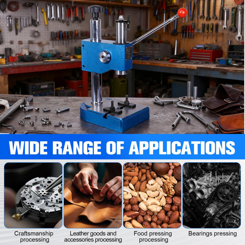 Ручной пресс Пружинный Настольный Ручной Дырокол Машина Валовый Пресс для Пробивки Пробивки Штамповки