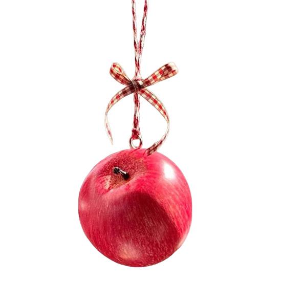Fruit Car Pendants Artificial Foam Fruits Rear Mirror Car Charm Christmas Tree Hanging Ornaments for Auto Accessory Xmas Decor