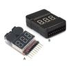 BX100 1S-8S Battery Voltages Meter Tester Liion Battery Monitors Buzzers Alarm for Airplanes Helicopter FPV Racing Drones