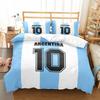 National Soccer Team Core Player Number Duvet Cover Set EU Single Double King US Twin Full Queen Size  Bedclothes