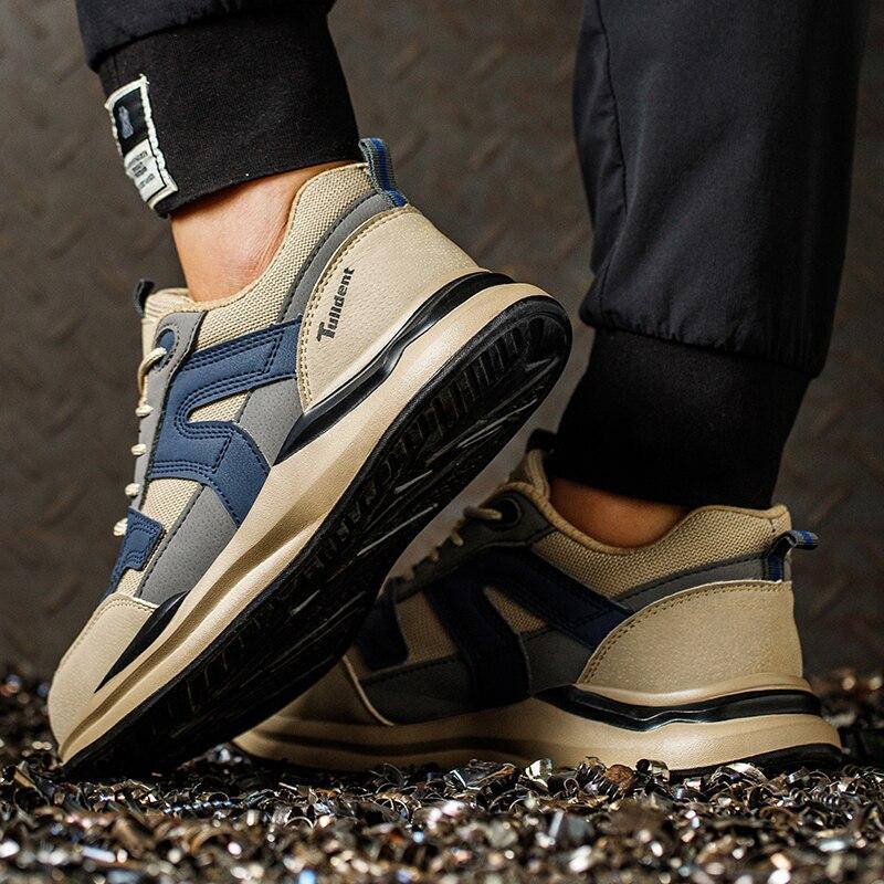 Safety Shoes Men With Steel Toe Cap Anti-Smash Men Work Shoes Sneakers Light Puncture-Proof Indestructible Shoes Dropshipping