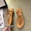 Модные женские сандалии, сексуальные римские пляжные шлепанцы с клипсой на носке, лето 2024, новые модные туфли на плоской подошве для женщин Zapatos Mujer