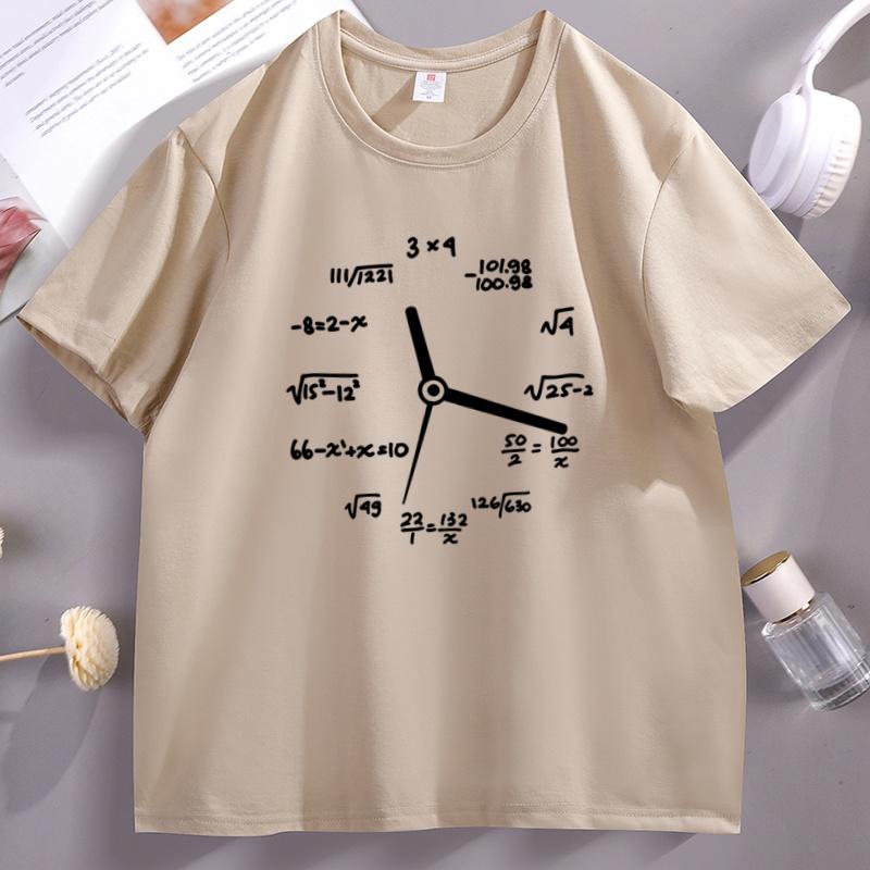 Funny Equation Math T Shirts Casual Shortsleeved Summer Fashion Tshirt Loose and Unisexs Summer Tops Streetwear