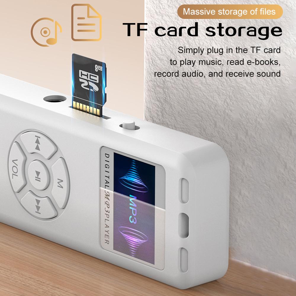 Новый цифровой аудио диктофон 2025 года, цветной светодиодный экран, повтор A-B, портативный диктофон MP3 для интервью, бизнеса, поддержка до 64 ГБ