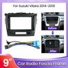 Переходная рамка для автомагнитолы Android для Suzuki Vitara 2014-2018 Монтажная рамка 2Din 9'' Рамка лицевой панели аудио Комплект кабелей питания