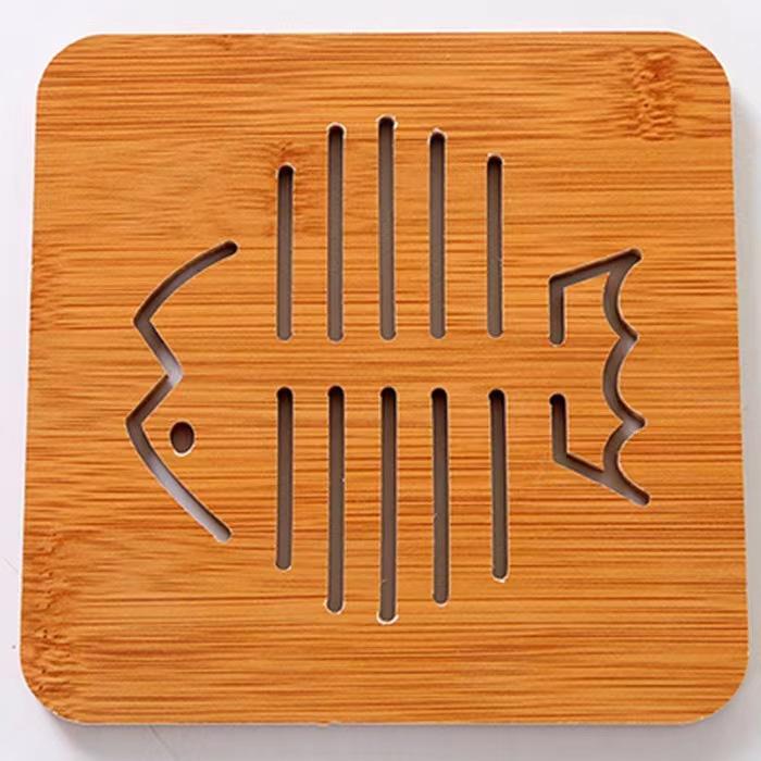 Creative Wooden Dining Table Insulation Mat, Water Cup Mat, Cartoon Dining Table Anti Slip Mat, Cute Creative Dining Table Insulation Mat