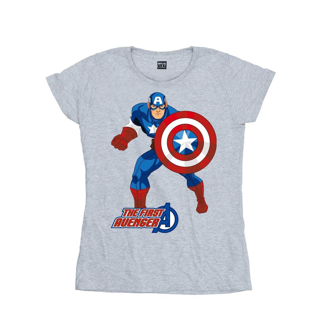 Captain America Womens/Ladies The First Avenger T-Shirt