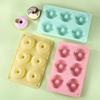 Silicone Donut Mold Baking Utensils Cake Chocolate Round Mold High Temperature Resistant Pudding Macaron Cake Mold Pastry Tools