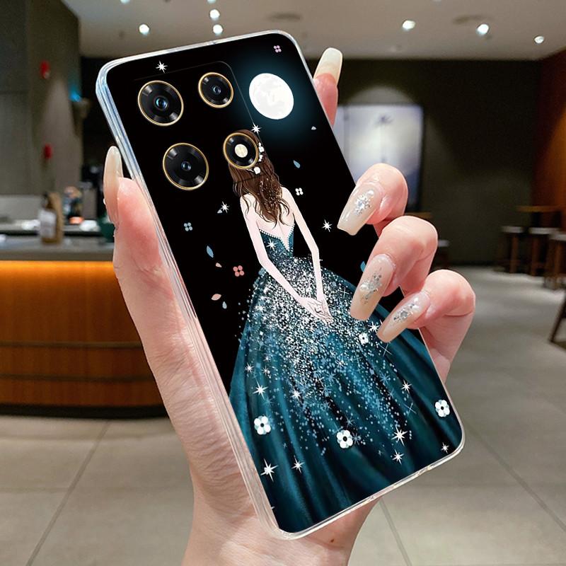 Чехлы для Infinix Note 30 Pro Чехол-бампер с цветочным рисунком для Note 30 VIP Для Infinix Note 30 5G X6711 Note30 4G Мягкий силиконовый ТПУ чехол