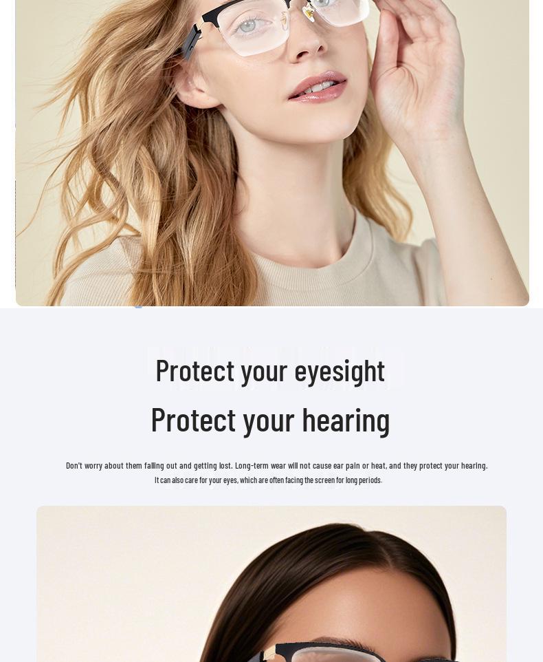 Smart Touch AI Bluetooth Glasses with Metal Frame and Thin Legs for Calls and Music.