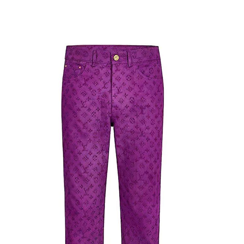 Louis Vuitton Джинсы Мужские Фиолетовые 1A5P3X
