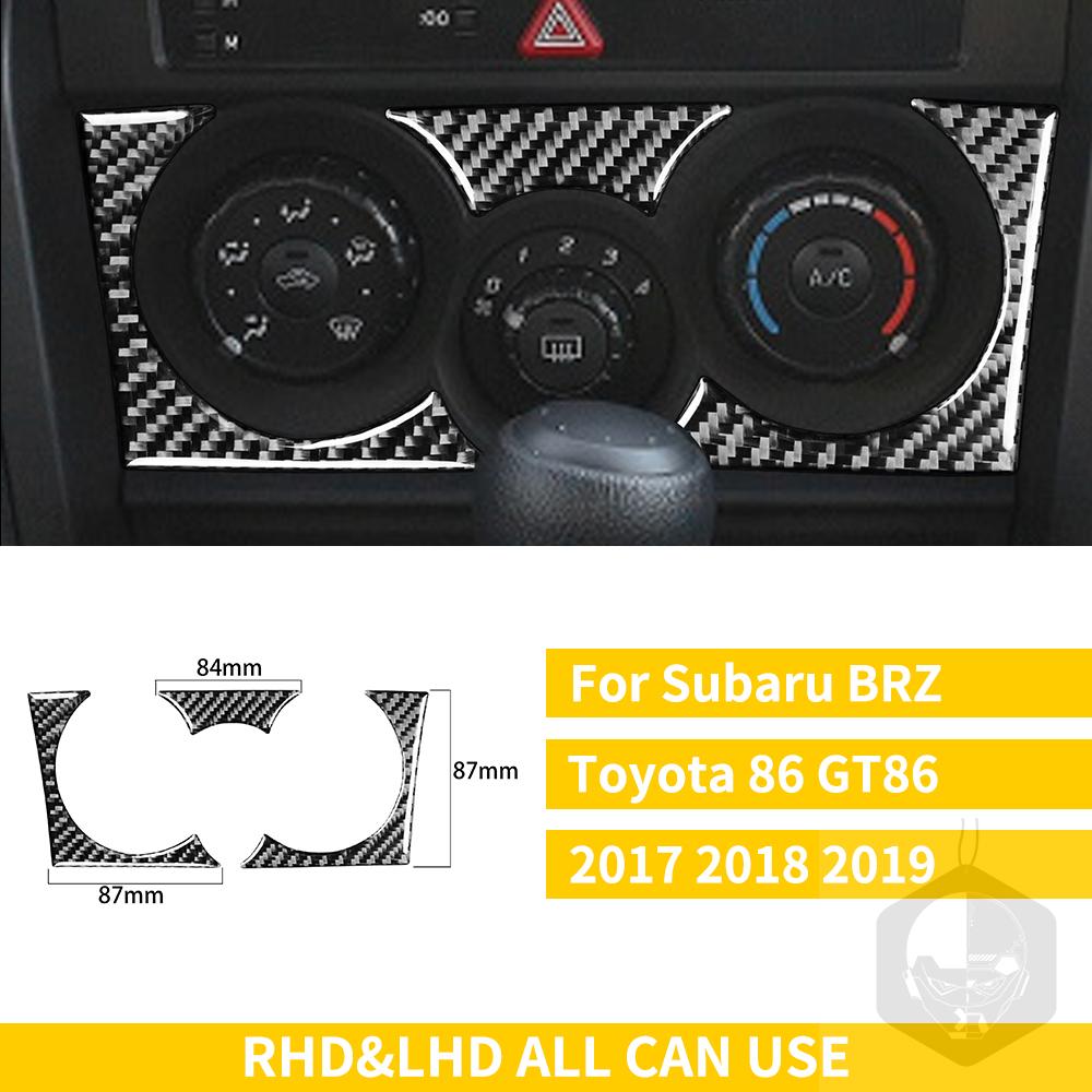 Для Subaru BRZ Toyota 86 GT86 2017 2018 2019 автомобильные аксессуары из углеродного волокна, держатель чашки переключения передач, накладка для кондиционера