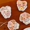 Rilakkuma Cartoon Dishwashing Sponge - Compressed Wood Pulp Cotton Scrubber